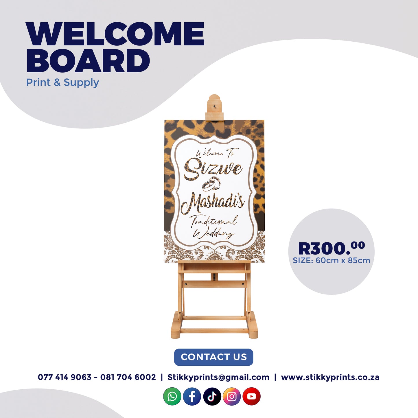 Personalized Welcome Board