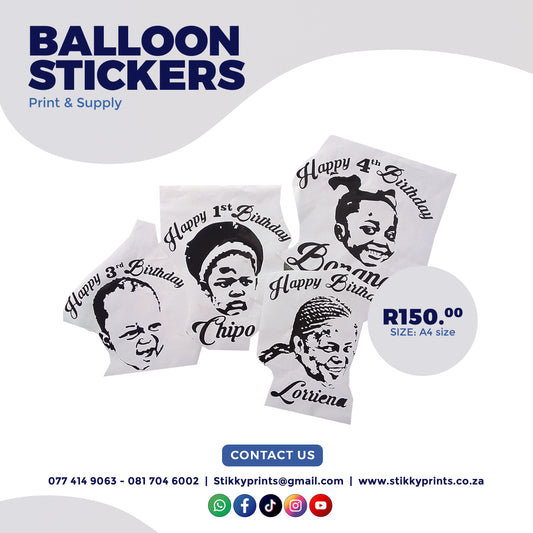 Custom Face/Message Balloon Stickers