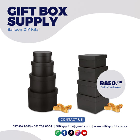 Balloon Gift Boxes (Set of x4)