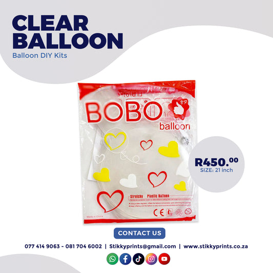 Clear Bobo Balloons