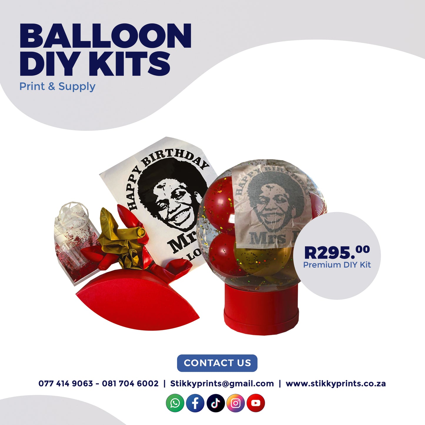 Balloon DIY Kit - Premium Face/Message Gift Box