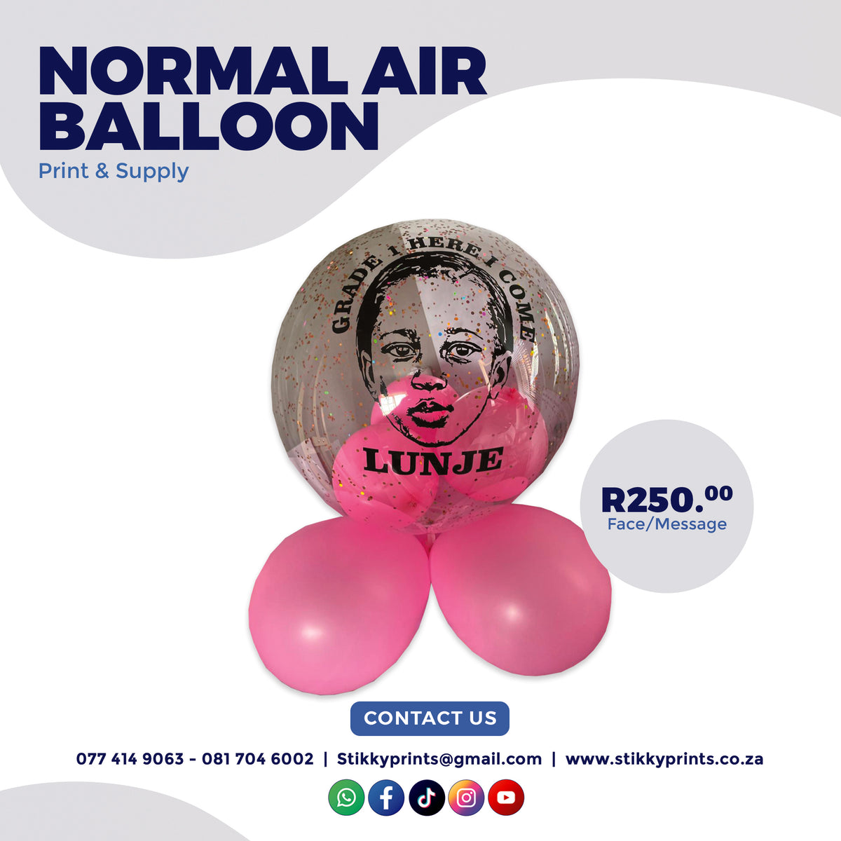 Custom Face/Message Balloon (Normal Air)