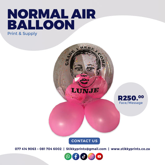 Custom Face/Message Balloon (Normal Air)