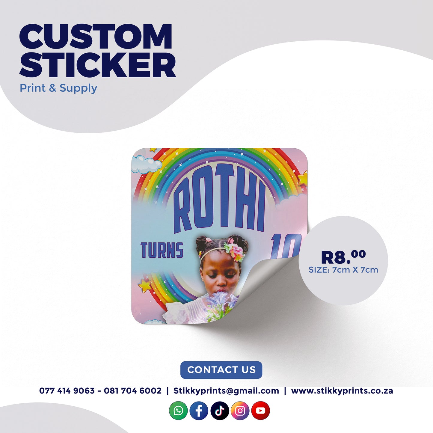 Personalized Party Pack Stickers