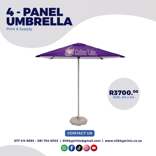 Personalized 4-Panel Umbrellas